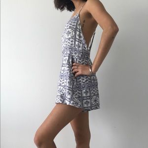 romper with open back & pockets!!